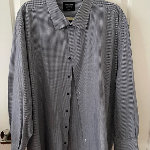 Nordstrom Other - Nordstrom Men's Black and White Checkered Dress Shirt